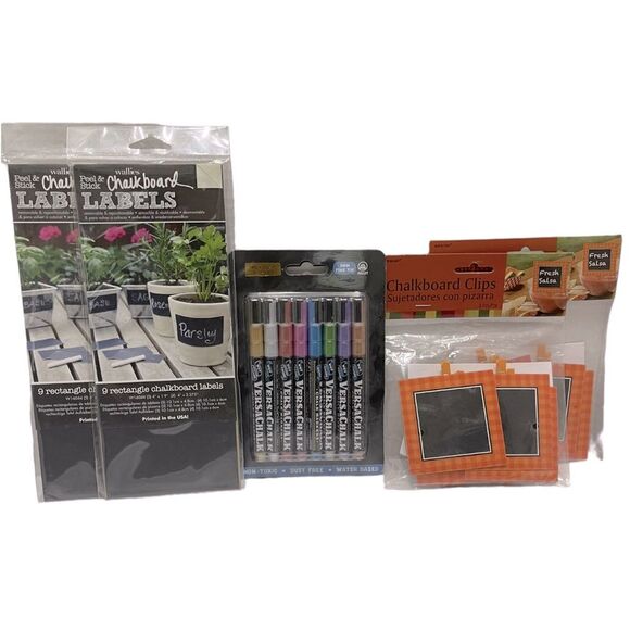 Chalkboard Labels Pens & Clip Bundle - Picture 1 of 6